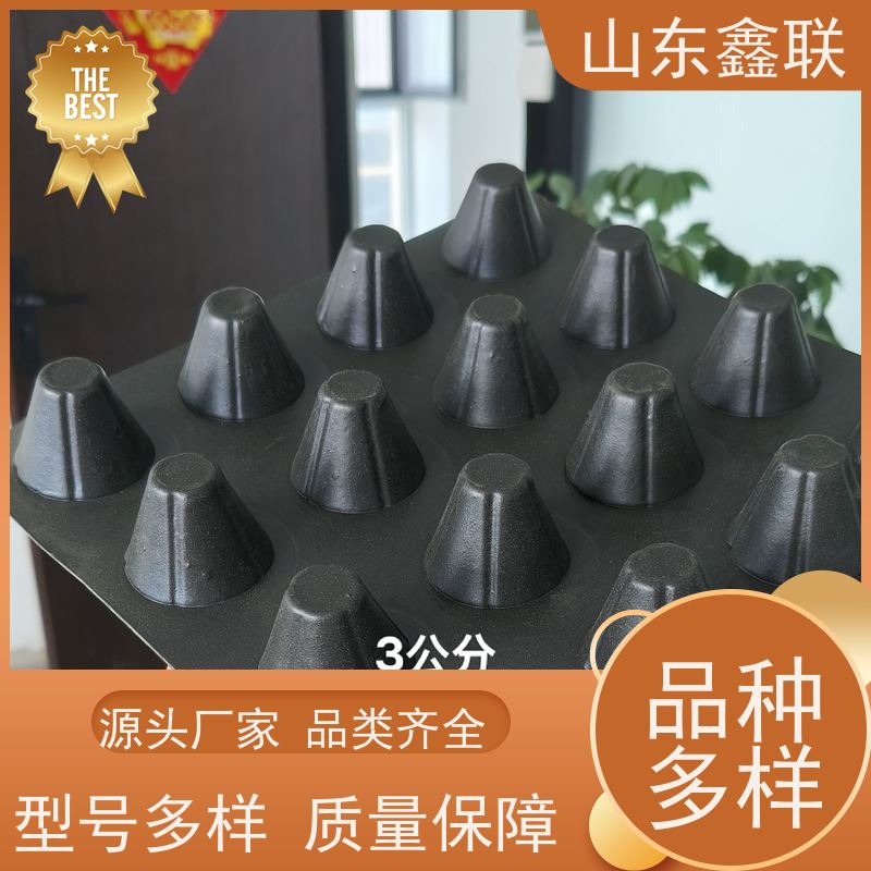 凹凸型导水疏水板 覆布自粘排水板 长源销售 H25 30mm
