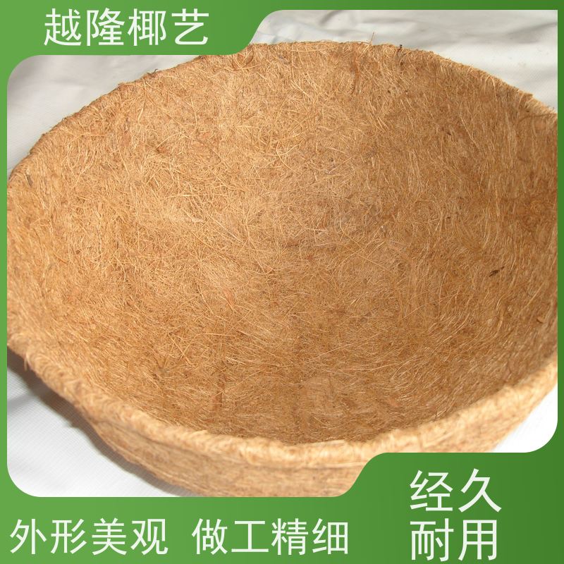 越隆椰艺 铁艺花盆 方形椰棕篮 简约自然 尺寸可定制