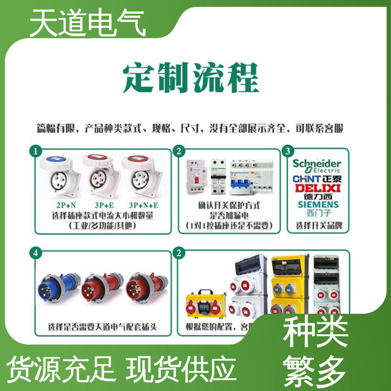 耐寒阻燃 源头厂家发货迅速 塑料阶梯式插座箱 天道电气