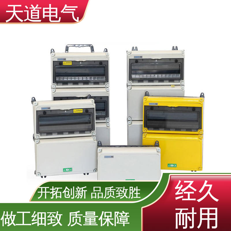 坚固耐用精心制作 IP65防水防尘 塑料阶梯式插座箱 天道电气