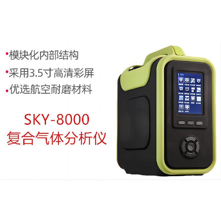 SKY8000 气体分析仪 采用3.5寸高清彩屏 可定制1-18种气体