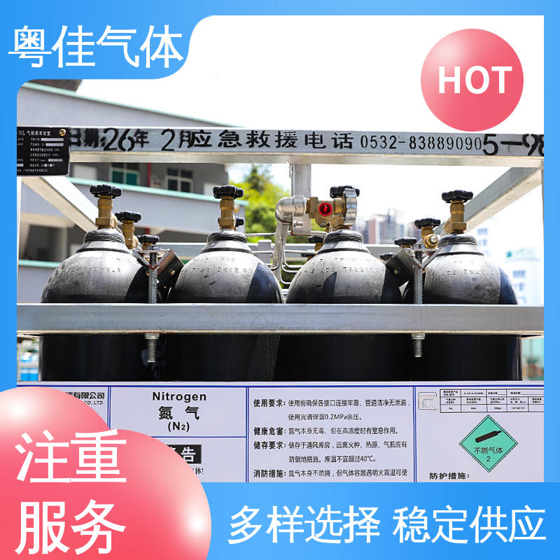 粤佳气体 环境监测校准气 真空镀膜辅助 高纯氮气 可定制