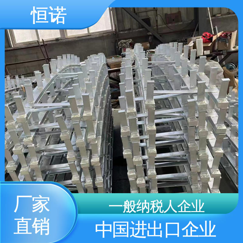 恒诺 源头工厂 热镀锌弧形预埋槽道 高强度耐腐蚀 订做异型件