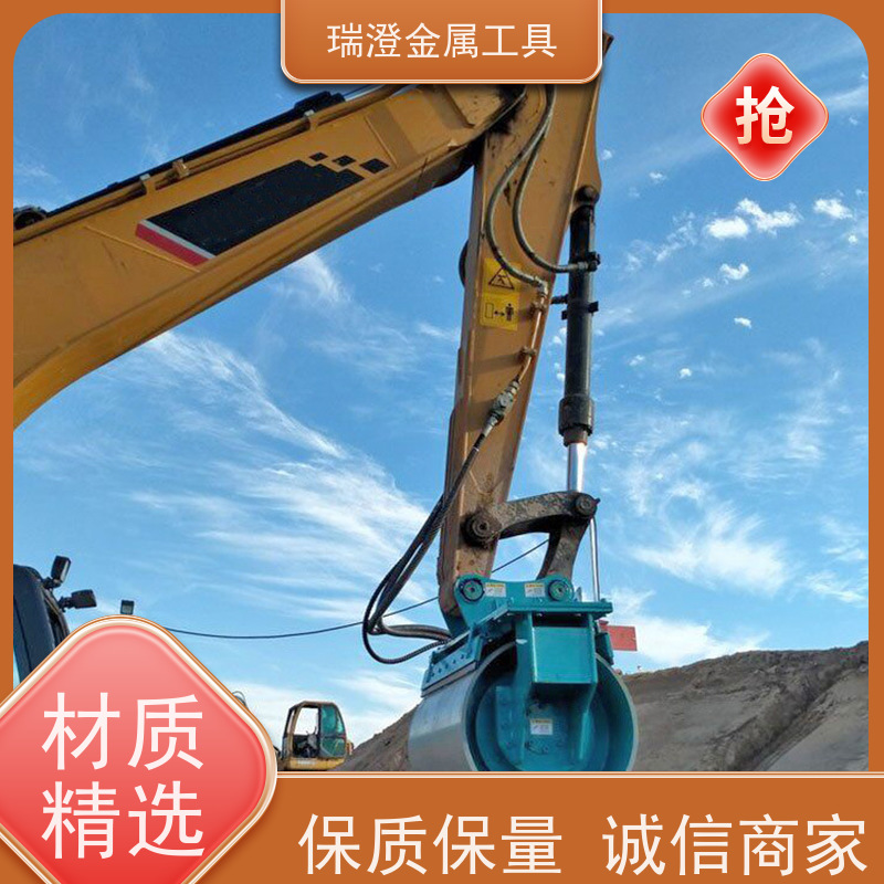 瑞澄挖机属具 道路施工 滚筒式液压振动夯实机 节省人工 品质优良