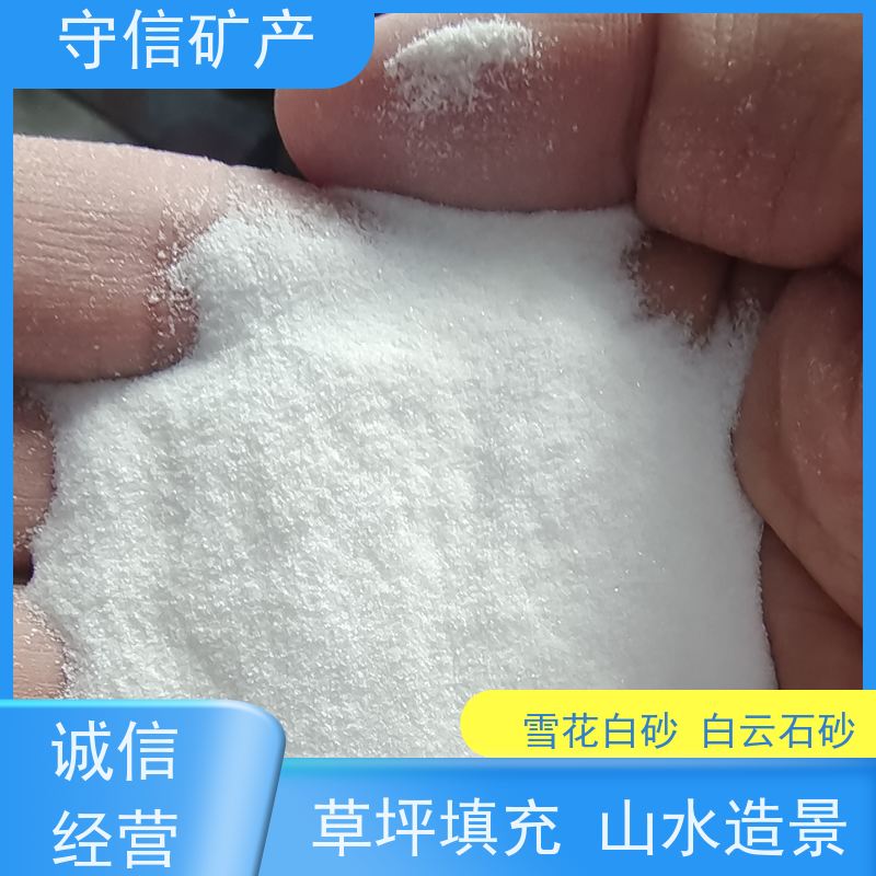 守信矿产 雪花白沙 外墙装饰 园艺景观 库存充足