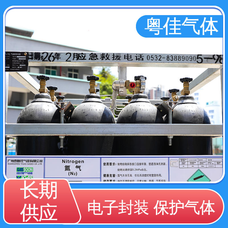 粤佳气体 冷冻保存生物样本 40/50升高纯氮气 实验室研究载气 可定制