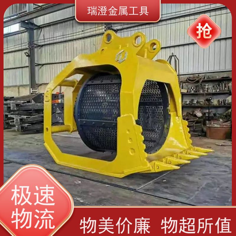 瑞澄挖机属具 物料筛分 滚筒振动筛机 维护简便 品质优良