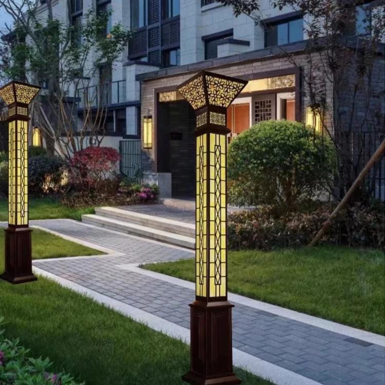户外方型景观灯led太阳能庭院灯3米园林小区防水超亮自动路灯
