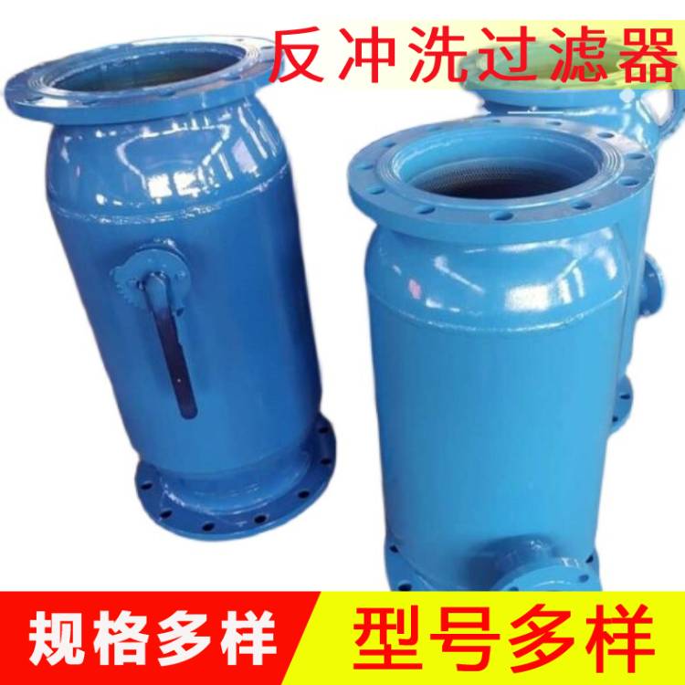 全自动直通反冲洗过滤器 水处理设备