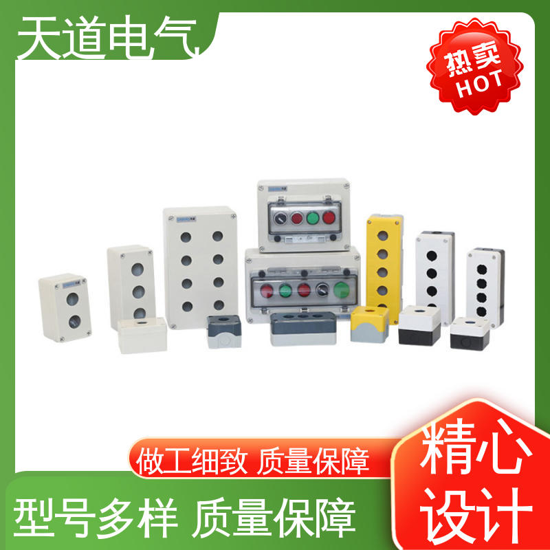 抗冲击能力强 精工品质 匠心制造 塑料按钮控制盒 天道电气