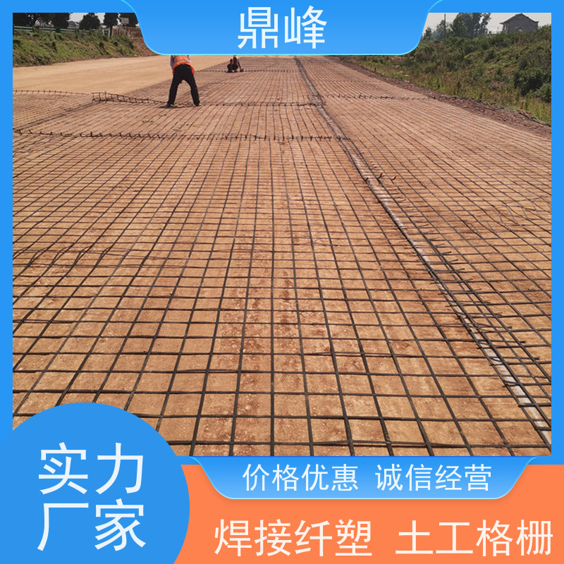 鼎峰 gsz80-80钢塑土工格栅 延展性好 具有一定的柔软性