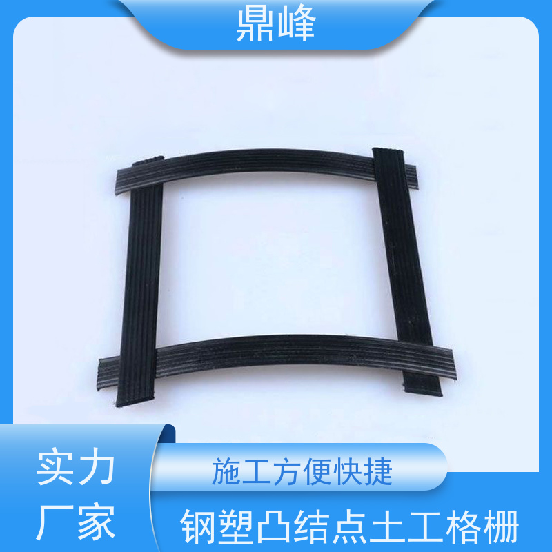 鼎峰 双向钢塑土工格栅 施工方便快捷 具有一定的柔软性