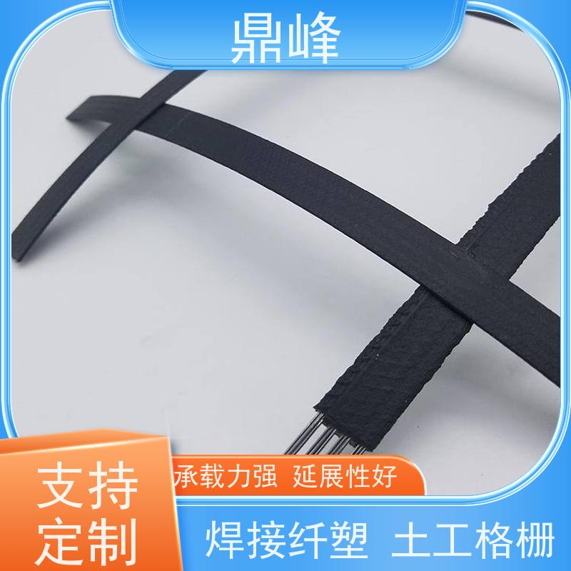 鼎峰 双向型钢塑土工格栅 变形小 具有较高的抗拉强度