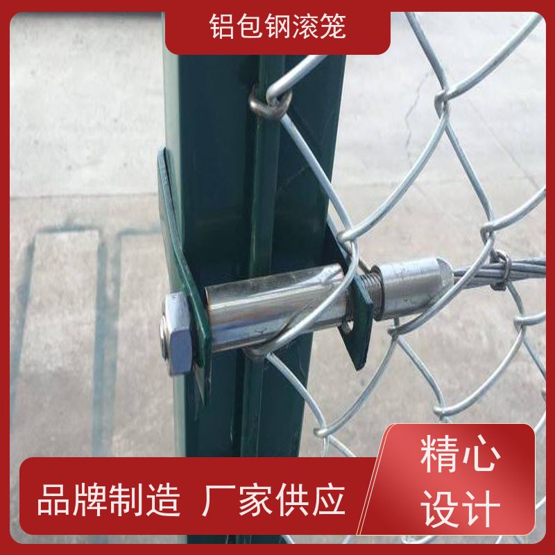 飞机场燕尾柱铝包钢围网“Y型防御护网”铝包钢勾花网耐腐蚀性好