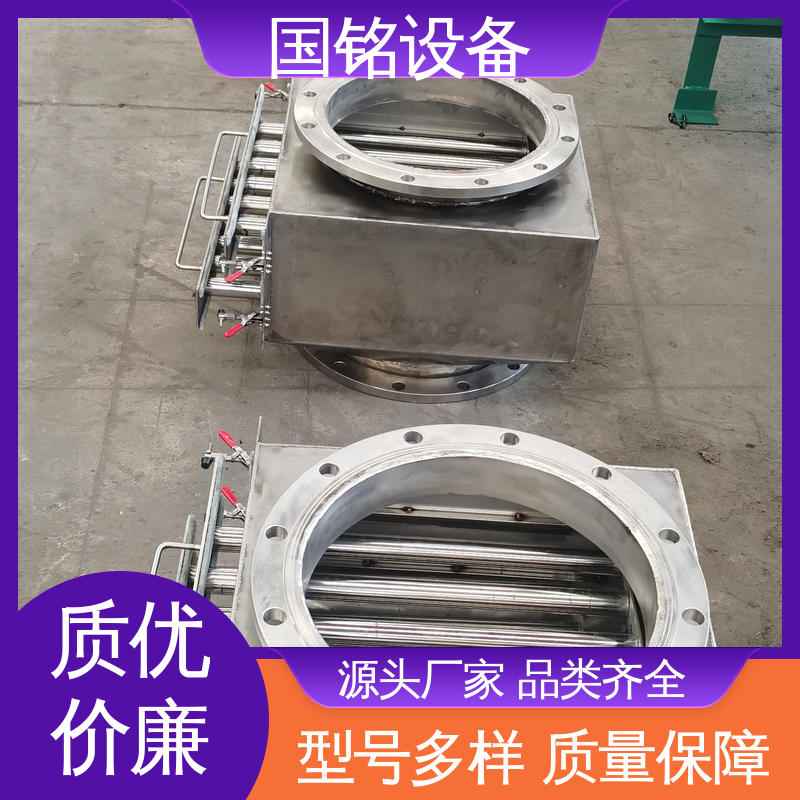 国铭设备 法兰可定制 除磁率高 永磁式除铁器 耐火材料