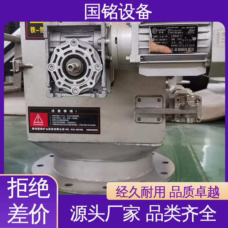 国铭设备 易于安装 翼式 粉状物 永磁除铁器参数
