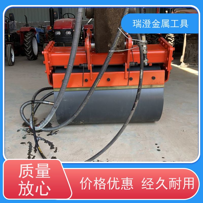 瑞澄金属工具 护坡堤坝 挖机带的滚筒液压夯 移动灵活 品质优良