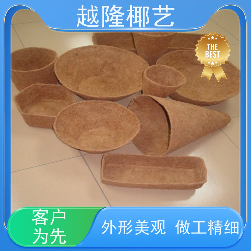 越隆椰艺 铁艺花篮 方形椰棕篮 简约自然 诚信经营