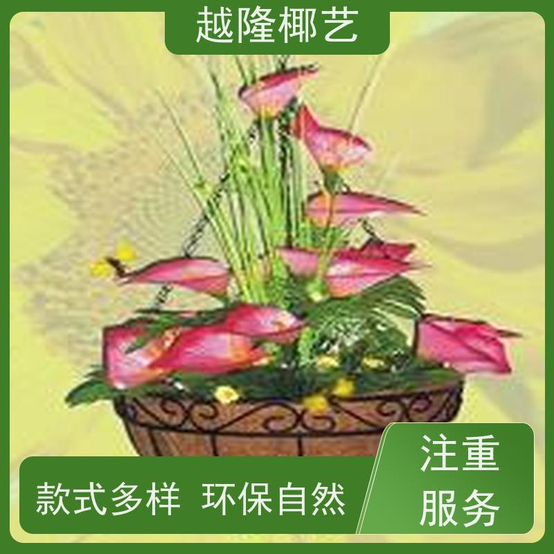 越隆椰艺 园艺手工编制花岔吊篮 马槽篮 做工精细 多尺寸可选