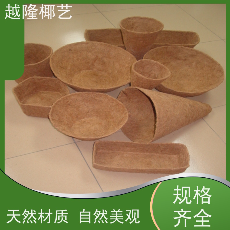 越隆椰艺 环保吊篮 方形椰棕篮 高档绿化装饰 供货及时