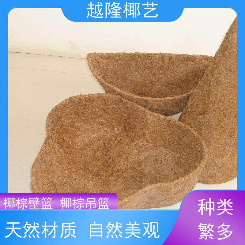 越隆椰艺 多肉垂钓花篮 椰棕挂墙蓝 自然美观 库存充足