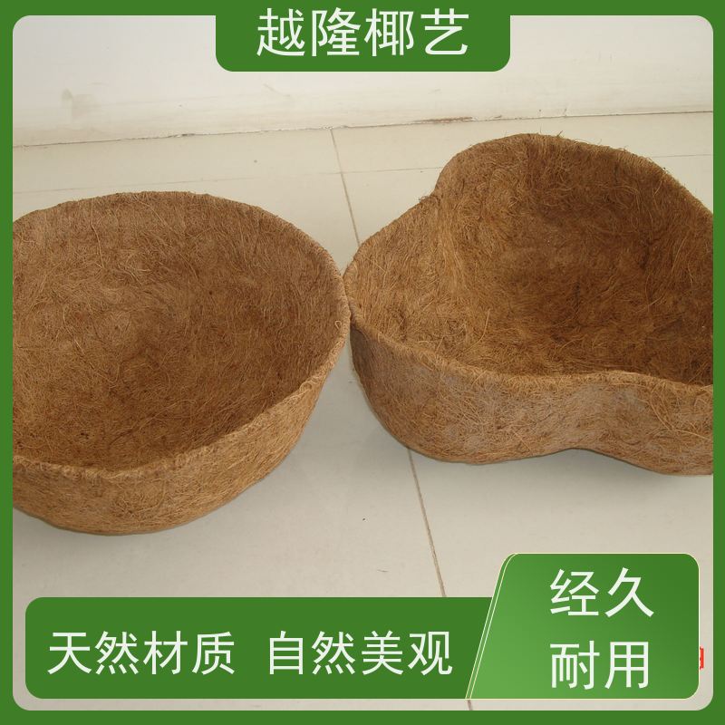 越隆椰艺 铁艺花篮 方形椰棕篮 款式多样 长期供应