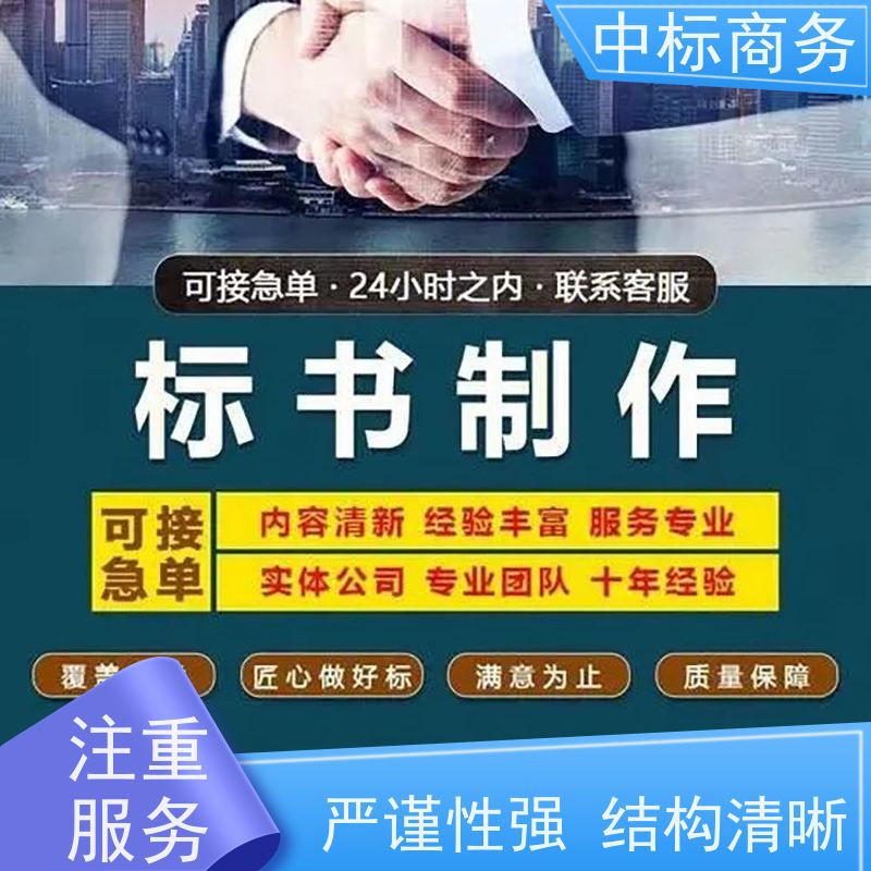 中标商务 四 川 投标文件代写 优秀的排版设计 为客户量身定制