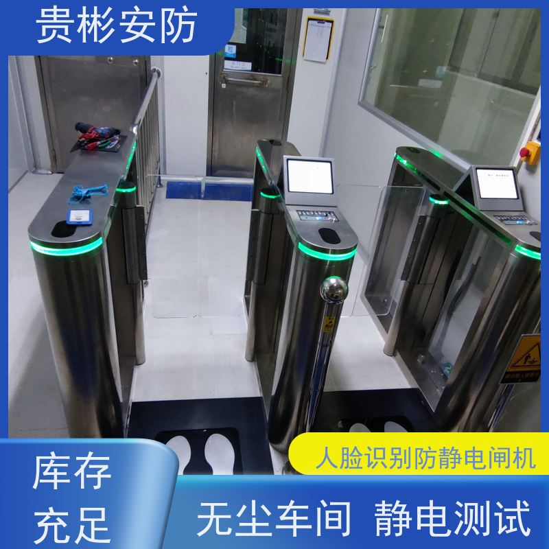 贵彬安防 电子厂车间 人脸识别防静电闸机 品质稳定 口碑好 诚信经营
