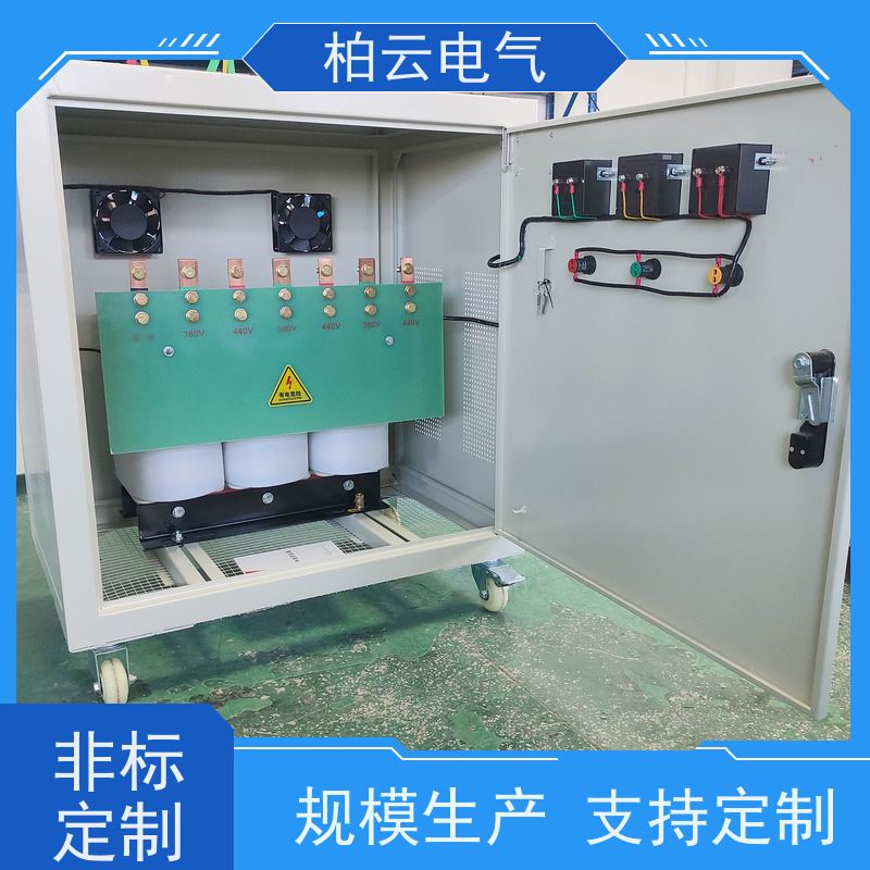 柏云电气 美国墨西哥440V变380V 干式变压器 防水机箱