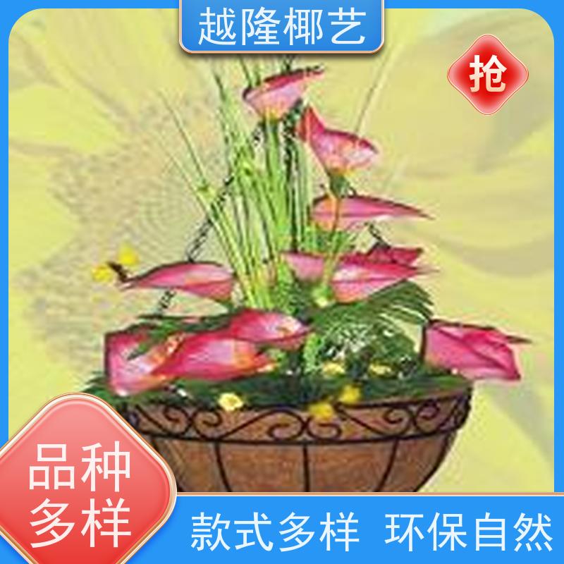 越隆椰艺 环保吊篮 方形椰衣 自然美观 供货及时