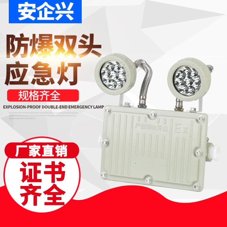 楼梯通道安全出口灯 疏散照明应急指示牌标志灯 防爆双头应急灯