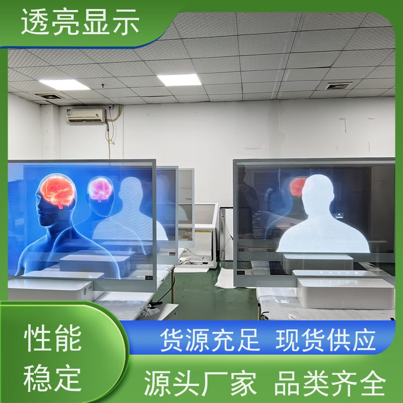 透亮显示 55寸oled透明屏 触摸屏查询机 生产厂家