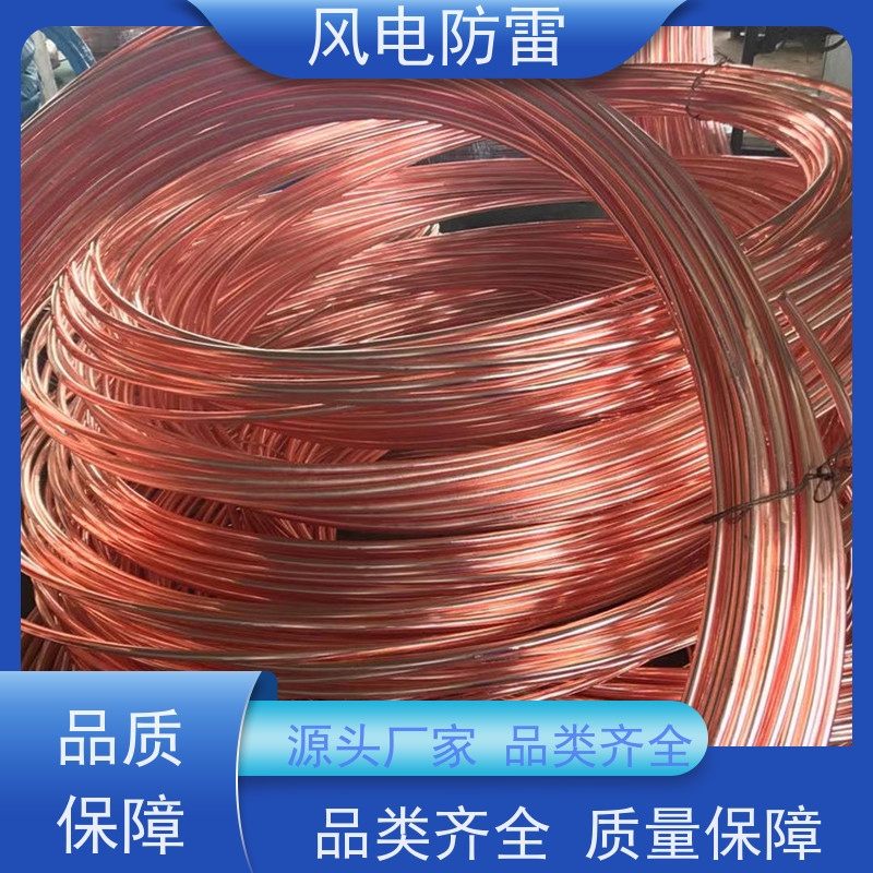风电防雷 性能稳定 使用安全 石 墨材料阻值低 铜覆钢扁铁40*4mm