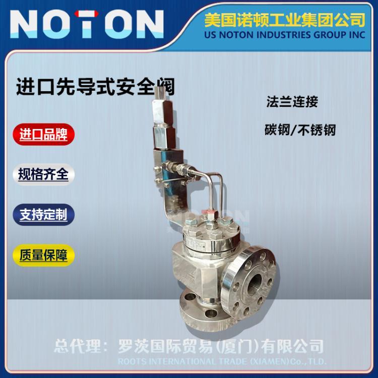 NOTON 进口先导式安全阀 适用天然气 燃气 液化气 法兰 管道 美国诺顿