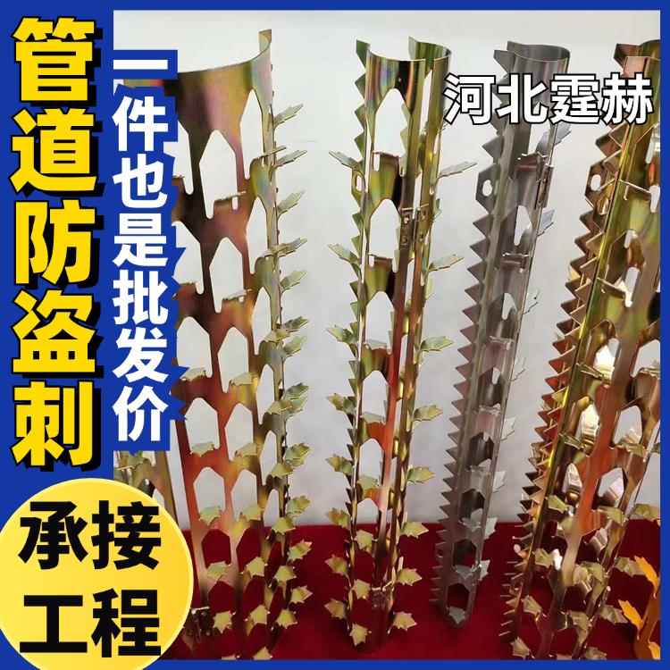 霆赫 管道带刺防爬刺 围墙镀锌滚笼 小区阻爬阳台防护刺钉 加工定制