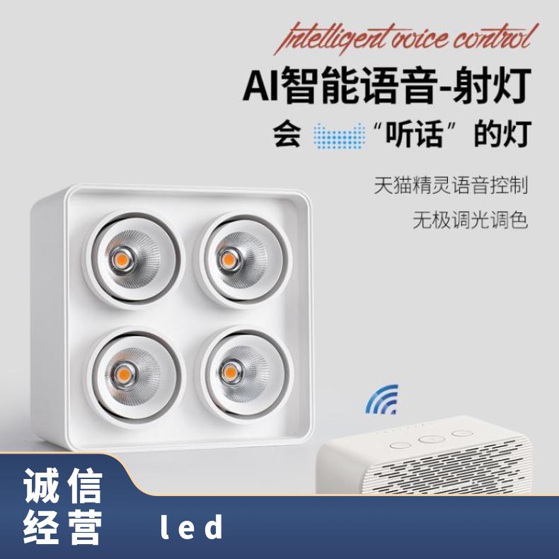 无主灯led明装筒灯四头射灯客厅家用方形COB斗胆灯盒子灯智能