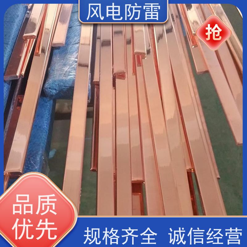 风电防雷 40*4mm镀铜扁钢 质量保障 可按需定做 特殊非 金 属材料