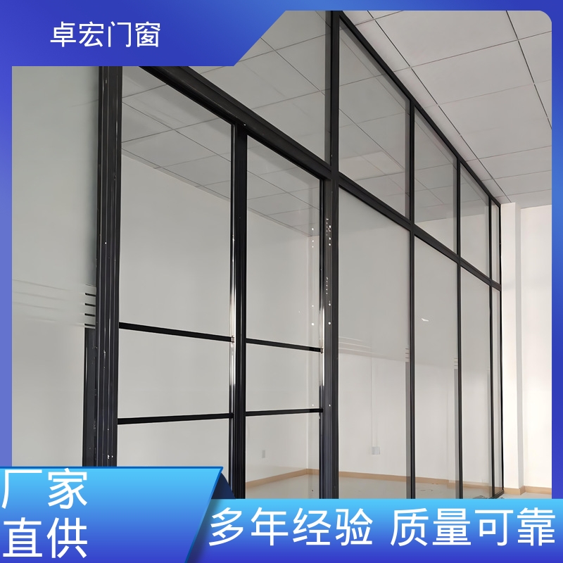 卓宏商场商铺防火玻璃隔断防水阻燃可接工程厂家供应
