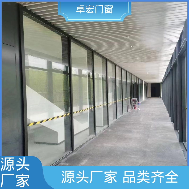 卓宏商场商铺双层玻璃隔断防水防潮指导安装厂家供应
