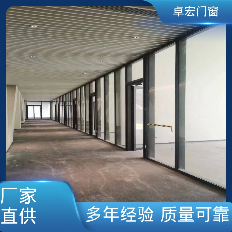 卓宏商场商铺玻璃隔断防水阻燃可接工程源头厂家