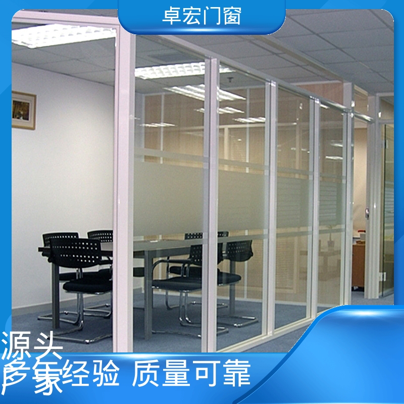 卓宏商场商铺双层玻璃隔断防水防潮可接工程厂家供应