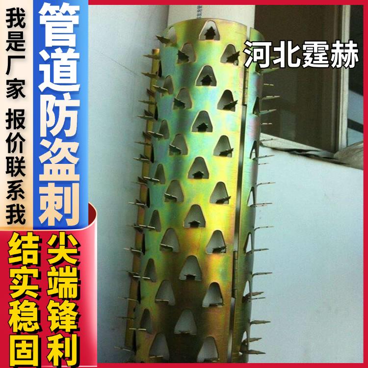 霆赫 不锈钢阳台平板防盗刺 镀锌排水燃气管道防爬刺 防鼠刺 生产厂家