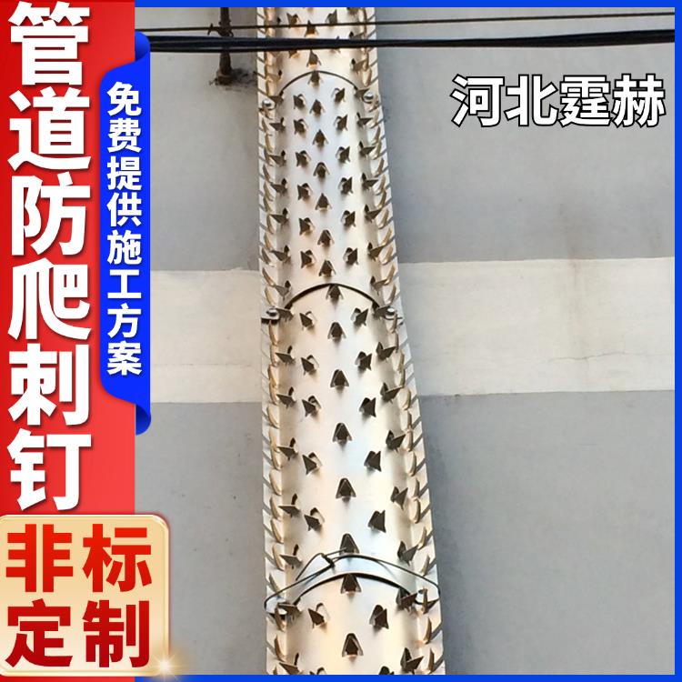 霆赫 不锈钢阳台平板防盗刺 镀锌排水燃气管道防爬刺 防鼠刺 尖端锋利