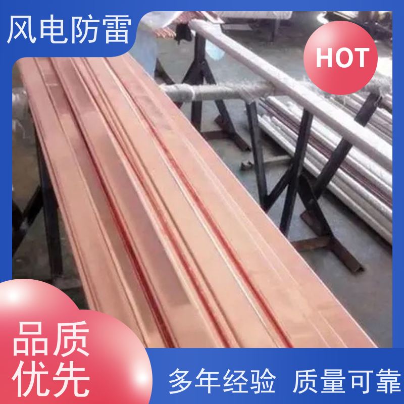 风电防雷 质量保障 可按需定做 安装简便 节省人工成本 50*5mm镀铜扁钢