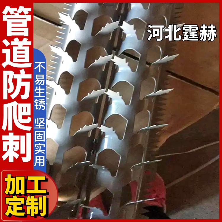 霆赫 燃气管道不锈钢镀锌防爬刺 小区水管防摔圆柱形刺 不易生锈