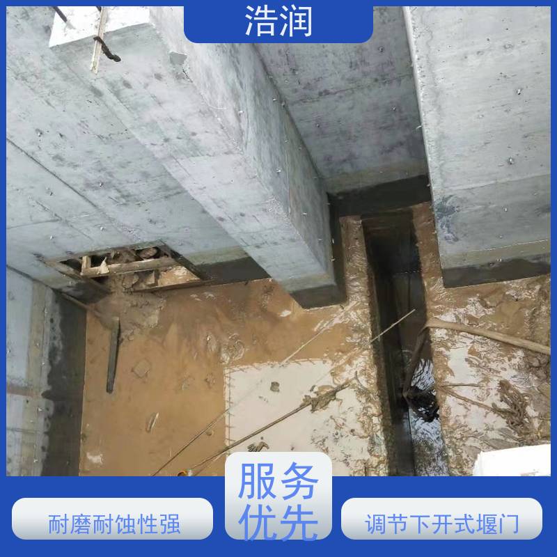 浩润 液动下开式堰门 防腐性强 结构合理坚固 品质可信