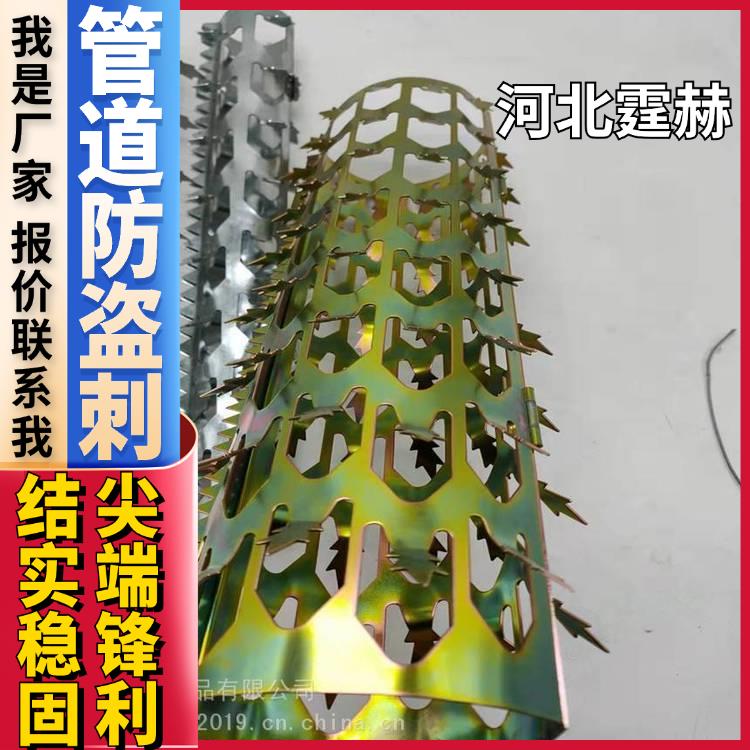 霆赫 煤气管道防爬刺 防止入室盗窃倒刺 小区别墅保护刺钉 结实稳固