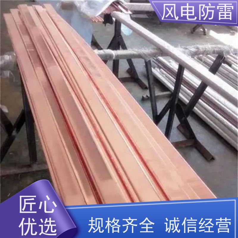 风电防雷 性能稳定 使用安全 非 金 属石 墨选材 40*4mm镀铜扁钢