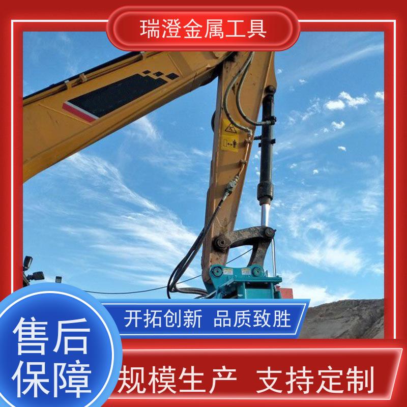 瑞澄金属机具 高速护坡 挖掘机装滚筒振动夯 应用范围广 源头厂家