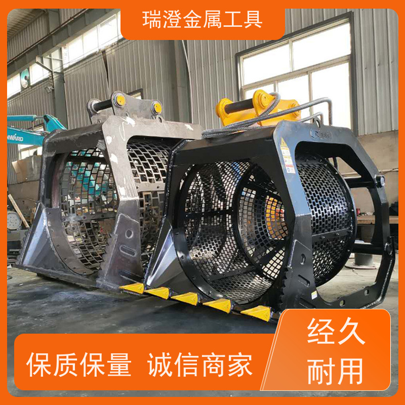 瑞澄挖机属具 矿渣分级 滚筒振动筛 移动灵活 严格品控